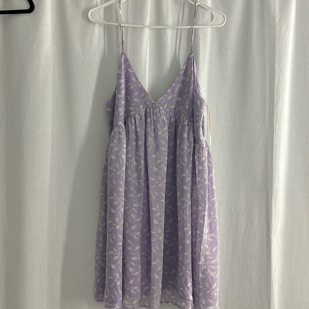 Purple mini dress